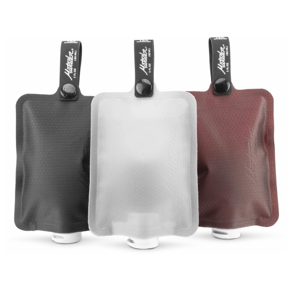 Matador - Flatpak Toiletry Bottle 3-Pack Gr 8 x 1 x 10 cm warm / multi von Matador