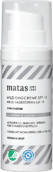 Matas Beauty Striber Milde Tagescreme LSF 15 50 ml Matas Beauty Striber Milde Tagescreme LSF 15 50 ml von Matas Beauty
