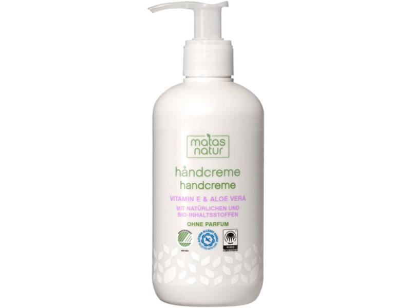 Matas Handcreme Natur Handcreme, Reichhaltige Creme für trockene Hände. von Matas