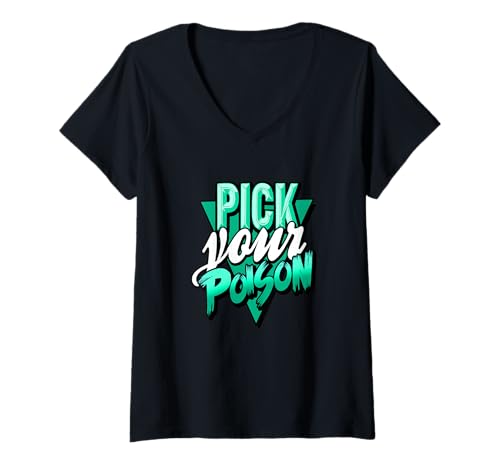 Damen Hellblaugrün Aqua Choices Hellblaugrün T-Shirt mit V-Ausschnitt Damen Hellblaugrün Aqua Choices Hellblaugrün T-Shirt mit V-Ausschnitt von Match Light Teal Aqua Color Graphic Tee