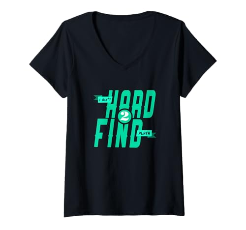 Damen Light Teal Aqua Du weißt, wo ich bin. Hellblaugrünes Aquamarin T-Shirt mit V-Ausschnitt Damen Light Teal Aqua Du weißt, wo ich bin. Hellblaugrünes Aquamarin T-Shirt mit V-Ausschnitt von Match Light Teal Aqua Color Graphic Tee
