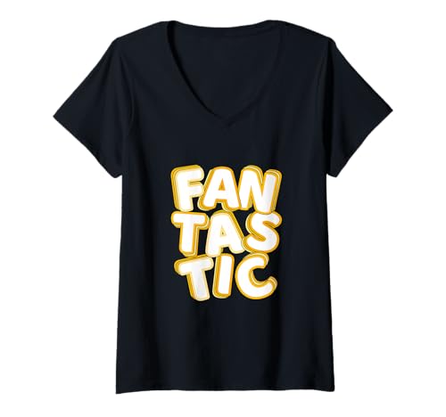 Damen University Varsity-Gold Fantastisches Gelb T-Shirt mit V-Ausschnitt Damen University Varsity-Gold Fantastisches Gelb T-Shirt mit V-Ausschnitt von Match University Varsity-Gold Color Graphic Tee