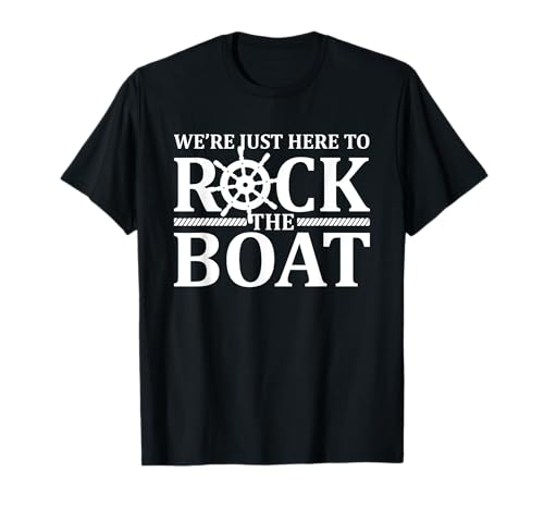 Rock The Boat Cruise Vacation Männer Frauen Kinder Familie Lustig T-Shirt von Matching Cruise Vacation by Art Like Wow