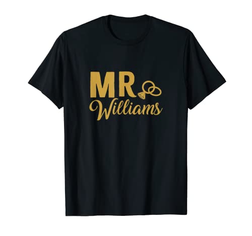 Passendes Verlobungsgeschenk für Männer, Bräutigam Mr. Williams T-Shirt Passendes Verlobungsgeschenk für Männer, Bräutigam Mr. Williams T-Shirt von Matching Engagement Shirts for Couples & Gifts