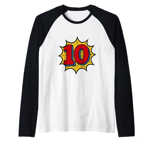 Kinder 10. Geburtstag Spinne Mottoparty 10 Jahre alte Jungen Jugend Raglan von Matching Family Birthday Spider Web Party Gifts