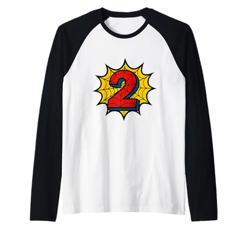 Kinder 2. Geburtstag Spinne Mottoparty 2 Jahre alt Jungen Jugend Raglan von Matching Family Birthday Spider Web Party Gifts
