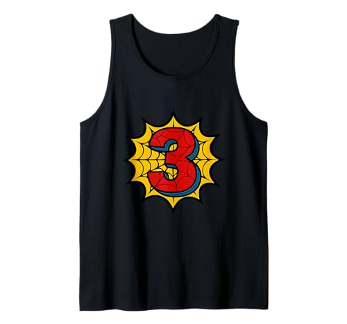 Kinder 3. Geburtstag Spinne Mottoparty 3 Jahre alte Jungen Jugend Tank Top von Matching Family Birthday Spider Web Party Gifts