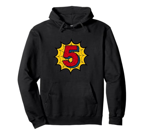 Kinder 5. Geburtstag Spinne Mottoparty 5 Jahre alt Jungen Jugend Pullover Hoodie von Matching Family Birthday Spider Web Party Gifts