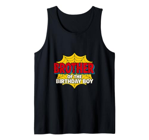 Kinder Bruder des Geburtstags Junge Spinne Mottoparty Matching Tank Top von Matching Family Birthday Spider Web Party Gifts