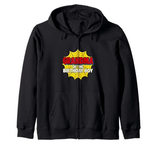 Kinder Oma des Geburtstags Junge Spinne Mottoparty Matching Kapuzenjacke von Matching Family Birthday Spider Web Party Gifts