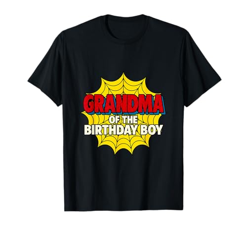 Kinder Oma des Geburtstags Junge Spinne Mottoparty Matching T-Shirt von Matching Family Birthday Spider Web Party Gifts