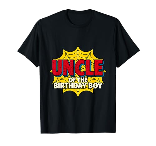 Kinder Onkel des Geburtstags Junge Spinne Mottoparty Matching T-Shirt von Matching Family Birthday Spider Web Party Gifts
