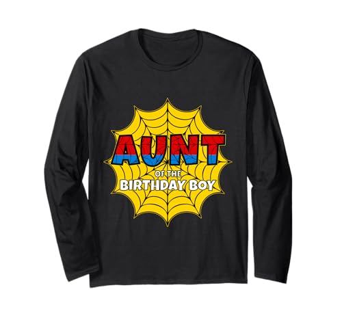 Kinder Tante des Geburtstags Junge Spinne Mottoparty Matching Langarmshirt von Matching Family Birthday Spider Web Party Gifts