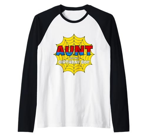 Kinder Tante des Geburtstags Junge Spinne Mottoparty Matching Raglan von Matching Family Birthday Spider Web Party Gifts