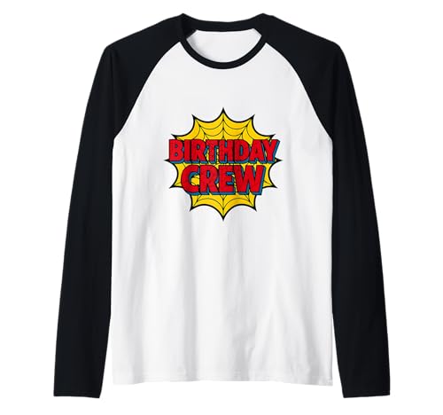 Kindergeburtstag, Crew, Bday Boy Spider-Mottoparty, passend Raglan von Matching Family Birthday Spider Web Party Gifts