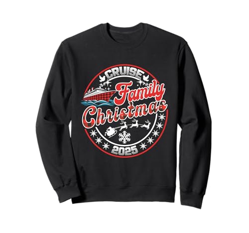 Familien-Weihnachtskreuzfahrt 2025 Passende Familie Herren Damen Kinder Sweatshirt von Matching Family Christmas Cruise Santa