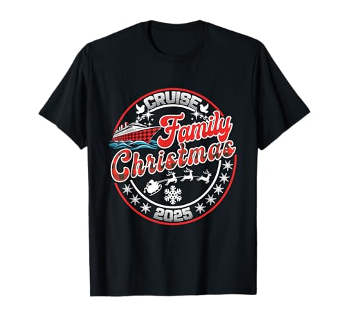 Familien-Weihnachtskreuzfahrt 2025 Passende Familie Herren Damen Kinder T-Shirt Familien-Weihnachtskreuzfahrt 2025 Passende Familie Herren Damen Kinder T-Shirt von Matching Family Christmas Cruise Santa
