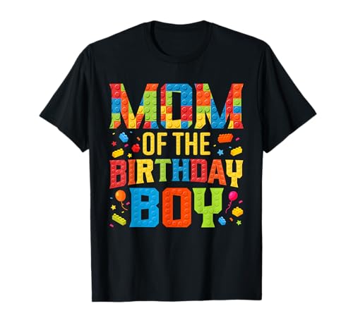 Mom of The Birthday Boy Master Builder Bausteine Kinder T-Shirt Mom of The Birthday Boy Master Builder Bausteine Kinder T-Shirt von Matching Family Of The Birthday Boy Brick Building