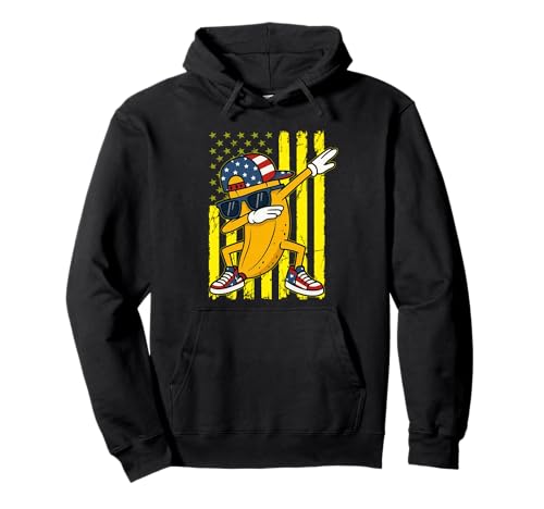 Dabbing Banana Retro Amerikanische Flagge Bananenliebhaber Jungen Kinder Pullover Hoodie Dabbing Banana Retro Amerikanische Flagge Bananenliebhaber Jungen Kinder Pullover Hoodie von Matching Funny Banana Fruit Lover Men Women Kids