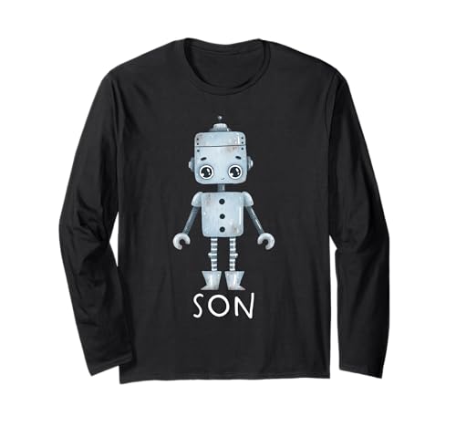Passende Familie Robo Papa Mama Sohn Tochter Bruder Schwester Langarmshirt Passende Familie Robo Papa Mama Sohn Tochter Bruder Schwester Langarmshirt von Matching Robotic Family Robo Girl Little Robot Bot