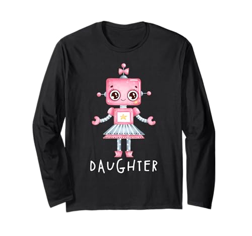 Passende Familie Robo Papa Mama Sohn Tochter Bruder Schwester Langarmshirt Passende Familie Robo Papa Mama Sohn Tochter Bruder Schwester Langarmshirt von Matching Robotic Family Robo Girl Little Robot Bot