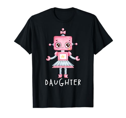 Passende Familie Robo Papa Mama Sohn Tochter Bruder Schwester T-Shirt Passende Familie Robo Papa Mama Sohn Tochter Bruder Schwester T-Shirt von Matching Robotic Family Robo Girl Little Robot Bot