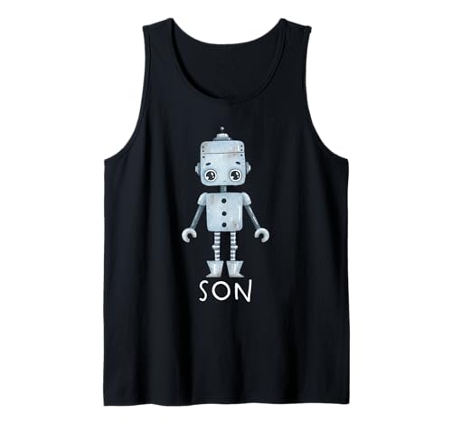 Passende Familie Robo Papa Mama Sohn Tochter Bruder Schwester Tank Top Passende Familie Robo Papa Mama Sohn Tochter Bruder Schwester Tank Top von Matching Robotic Family Robo Girl Little Robot Bot