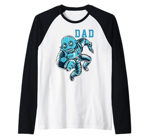 Passender Familienrobo-Dad Mama Big Sis Lil Sis Big Bro Lil Bro Raglan von Matching Robotic Family Robo Girl Little Robot Bot