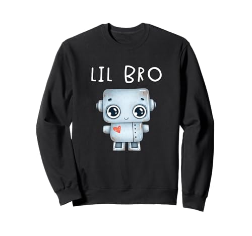 Passender Familienrobo-Dad Mama Big Sis Lil Sis Big Bro Lil Bro Sweatshirt von Matching Robotic Family Robo Girl Little Robot Bot