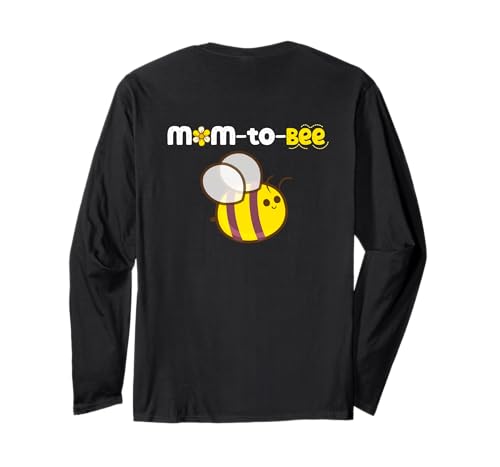 Werdende Mama Wird zur werdenden Mutter befördert Art ON Back Langarmshirt von Matching Top BEE Family Pajama Est. 2026