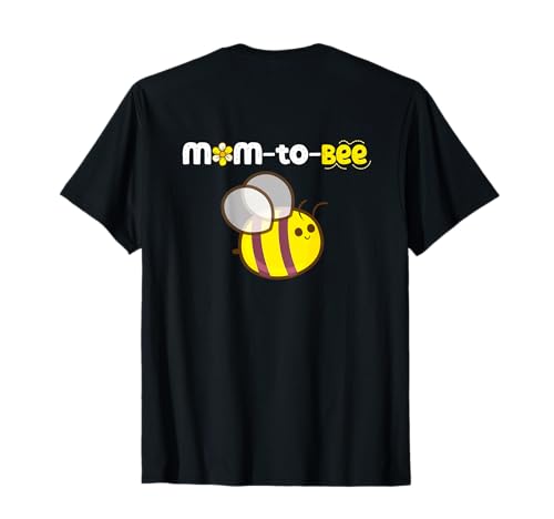 Werdende Mama Wird zur werdenden Mutter befördert Art ON Back T-Shirt von Matching Top BEE Family Pajama Est. 2026
