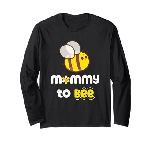 Werdende Mama Wird zur werdenden Mutter befördert Zukünftige Mama Langarmshirt von Matching Top BEE Family Pajama Est. 2026