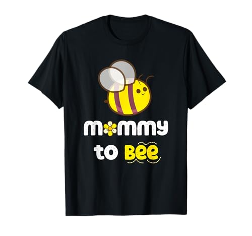 Werdende Mama Wird zur werdenden Mutter befördert Zukünftige Mama T-Shirt von Matching Top BEE Family Pajama Est. 2026