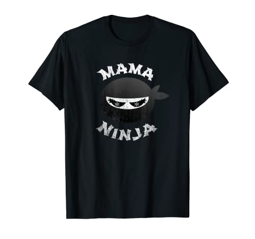 Lustige Ninja Mama Multitasking WAHM Baby Geburtstag Neue Mama T-Shirt von Matching Warrior Parents Theme Party Co