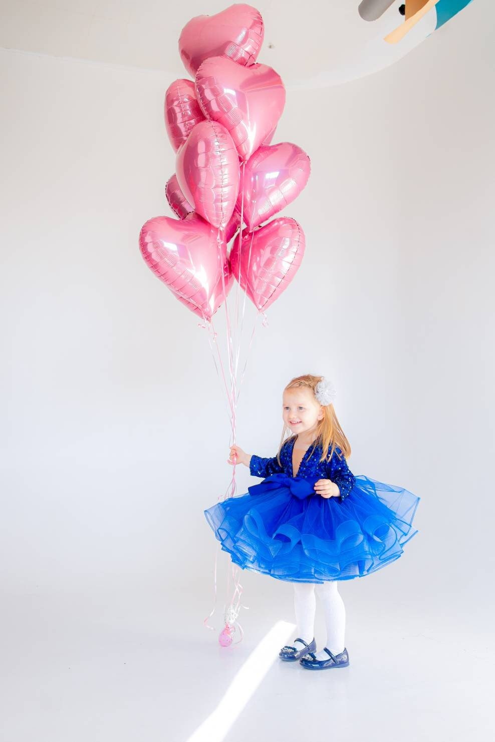 Royalblaues Tutu Kleid, 1. Geburtstag Hanukkah Baby Mädchen Tüll Blumenmädchen Prinzessin Kleinkind Party Kleid von MatchingLook