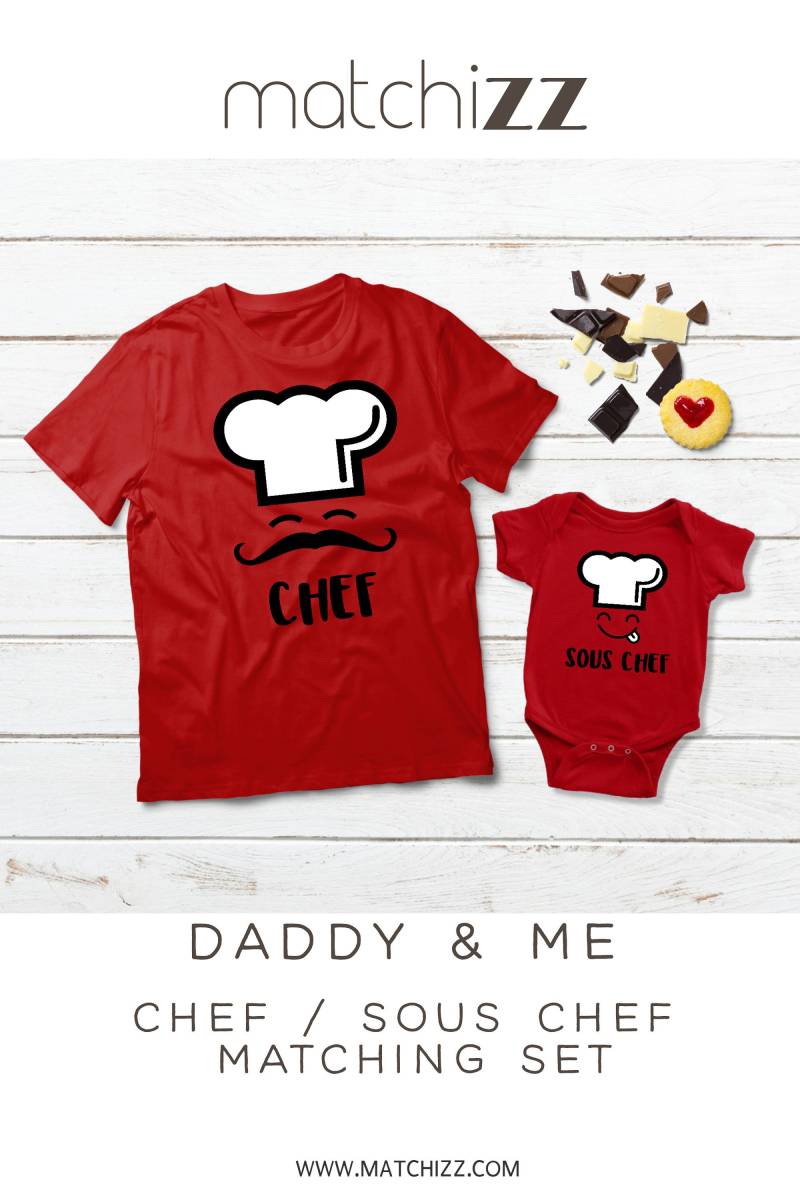 Chef Vater Sohn Shirts Papa Und Mich Outfit Bäcker Geschenk Für Vatertag Chef Vater Sohn Shirts Papa Und Mich Outfit Bäcker Geschenk Für Vatertag von Matchizz