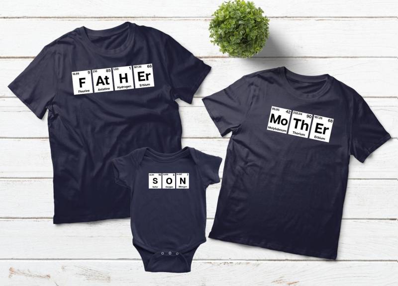 Familien Outfits Periodensystem Elemente Passende Shirts Wissenschaft Geschenke Für Papa Mutter Sohn Tochter Familien Outfits Periodensystem Elemente Passende Shirts Wissenschaft Geschenke Für Papa Mutter Sohn Tochter von Matchizz