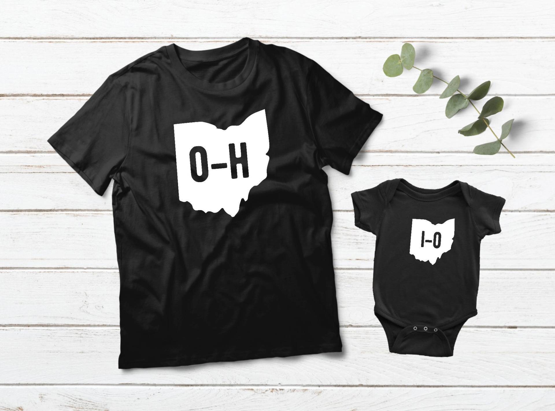 Ohio Shirt Geschenke Für Papa Und Baby Passende State Shirts von Matchizz