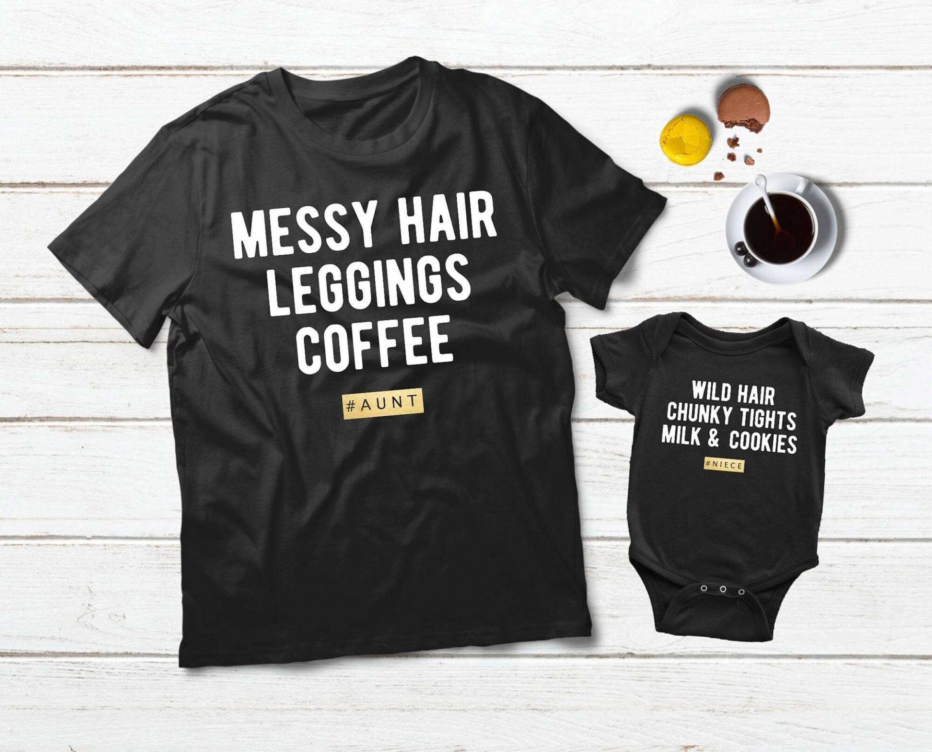 Tante Und Nichte Passendes Baby Shirt Outfit Geschenk von Matchizz