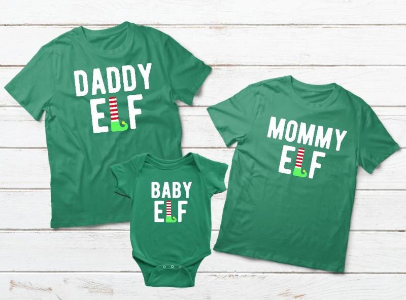 Weihnachten Pjs, Familie Passende Weihnachtspyjamas, Familien-Weihnachtshemden, Elfen-Geschenk-Papa-Mama-Sohn-Tochter Outfits von Matchizz
