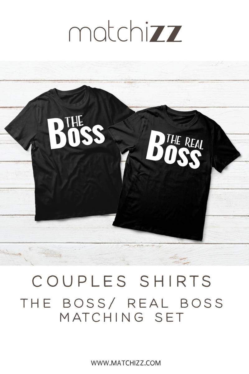 Wir Passen Paar Shirts Ich Bin Der Boss Ich Echte Passende Paare T von Matchizz