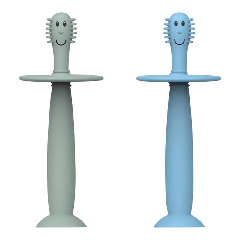 Matchstick Monkey 2er-Pack Trainingszahnbürste mit Saugnapf von Matchstick Monkey