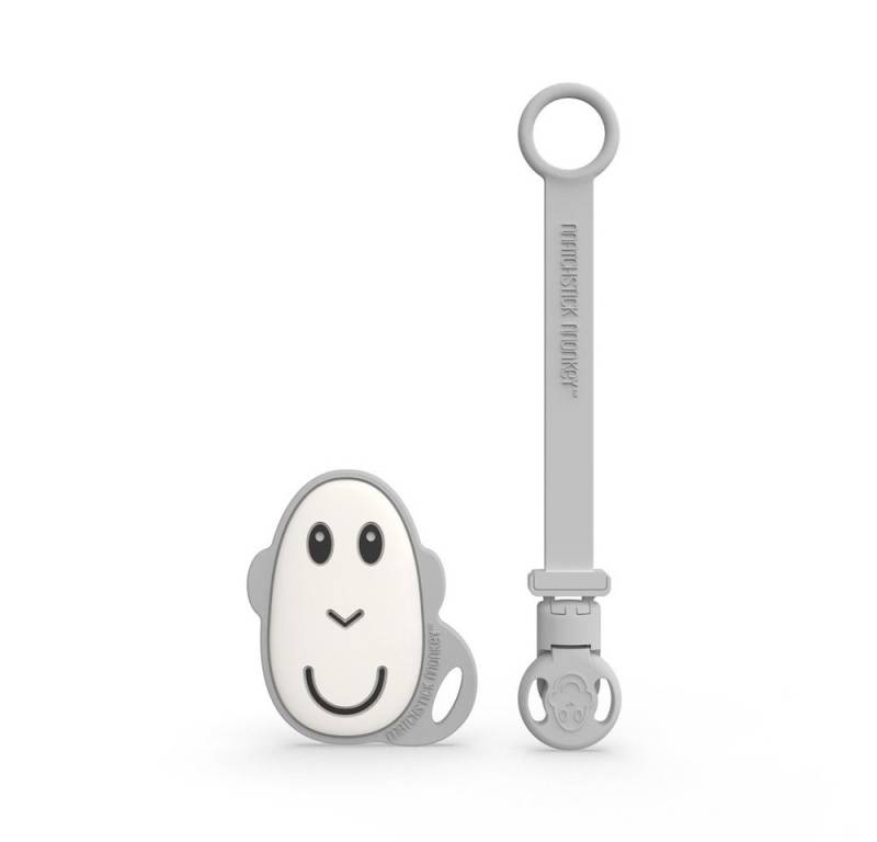 Matchstick Monkey Beißring Matchstick Monkey Geschenkset Schnullerclip & flacher Beißring, Befestigen Sie Ihren Beißring einfach am Schnullerclip von Matchstick Monkey