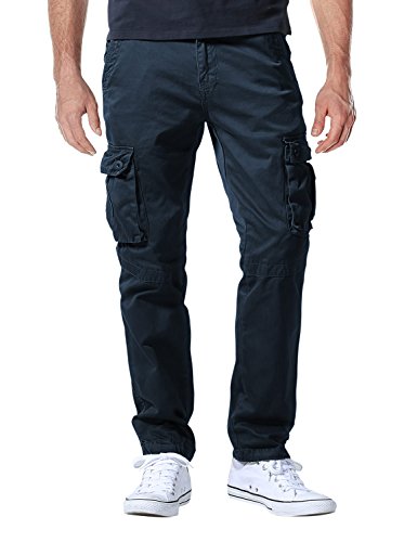 Matchstick Herren Cargo Hose#6531, 6531 Blau, Brand Size 5XL/42 (DE Size 43.5W / 33L) von Matchstick