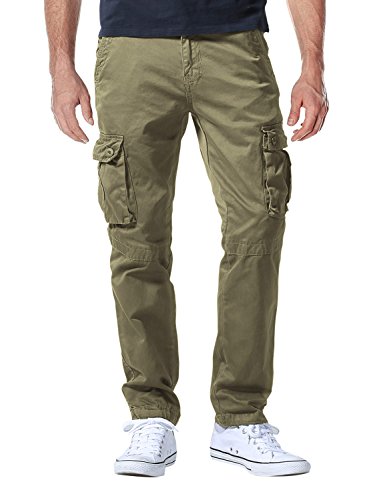 Matchstick Herren Cargo Hose#6531, 6531 Licht Khaki, Brand Size XL/34 (DE Size 35W / 32L) von Matchstick