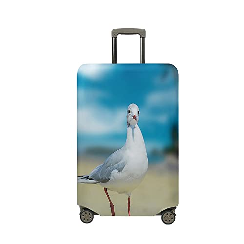 Kofferschutzhülle Elastisch Kofferhülle, Mateju 3D-Möwe Gepäck Cover Reisekoffer Hülle Trolley Case Schutzhülle Luggage Cover Waschbare Staubdichte Kofferbezug (Stil f,L) von Mateju