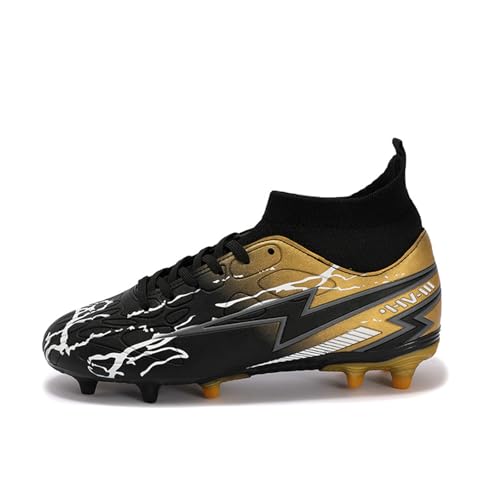 Mateju AG Fußballschuhe Junge Mädchen, Fussballschuhe für Kinder Heranwachsende Leicht Trainingsschuhe Football Schuhe 32-40 EU Fußball Sportschuhe von Mateju