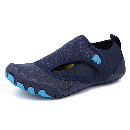 Mateju Badeschuhe Barfussschuhe Damen Herren Velcro Strandschuhe Sommer Wasserschuhe Segelschuhe Aquaschuhe Schnell Trocknend Schwimmschuhe Surfschuhe Leichte rutschfeste von Mateju