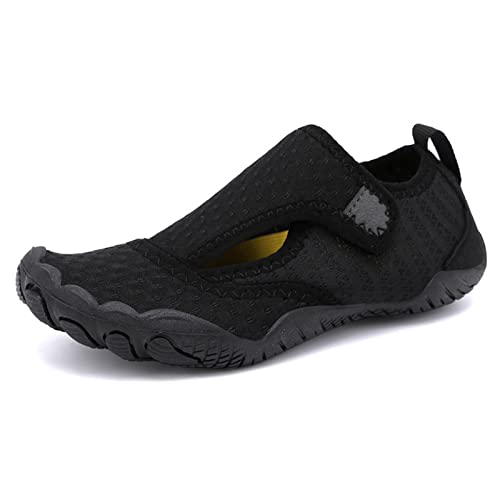 Mateju Badeschuhe Barfussschuhe Damen Herren Velcro Strandschuhe Sommer Wasserschuhe Segelschuhe Aquaschuhe Schnell Trocknend Schwimmschuhe Surfschuhe Leichte rutschfeste von Mateju