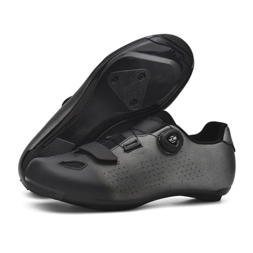 Mateju Fahrradschuhe Herren,Damen Rennradschuhe SPD/SPD-SL/Look Delta Radsportschuhe Kompatibel Atmungsaktive Leicht Spinning Radsportschuhe (6003 Schwarz,36) von Mateju